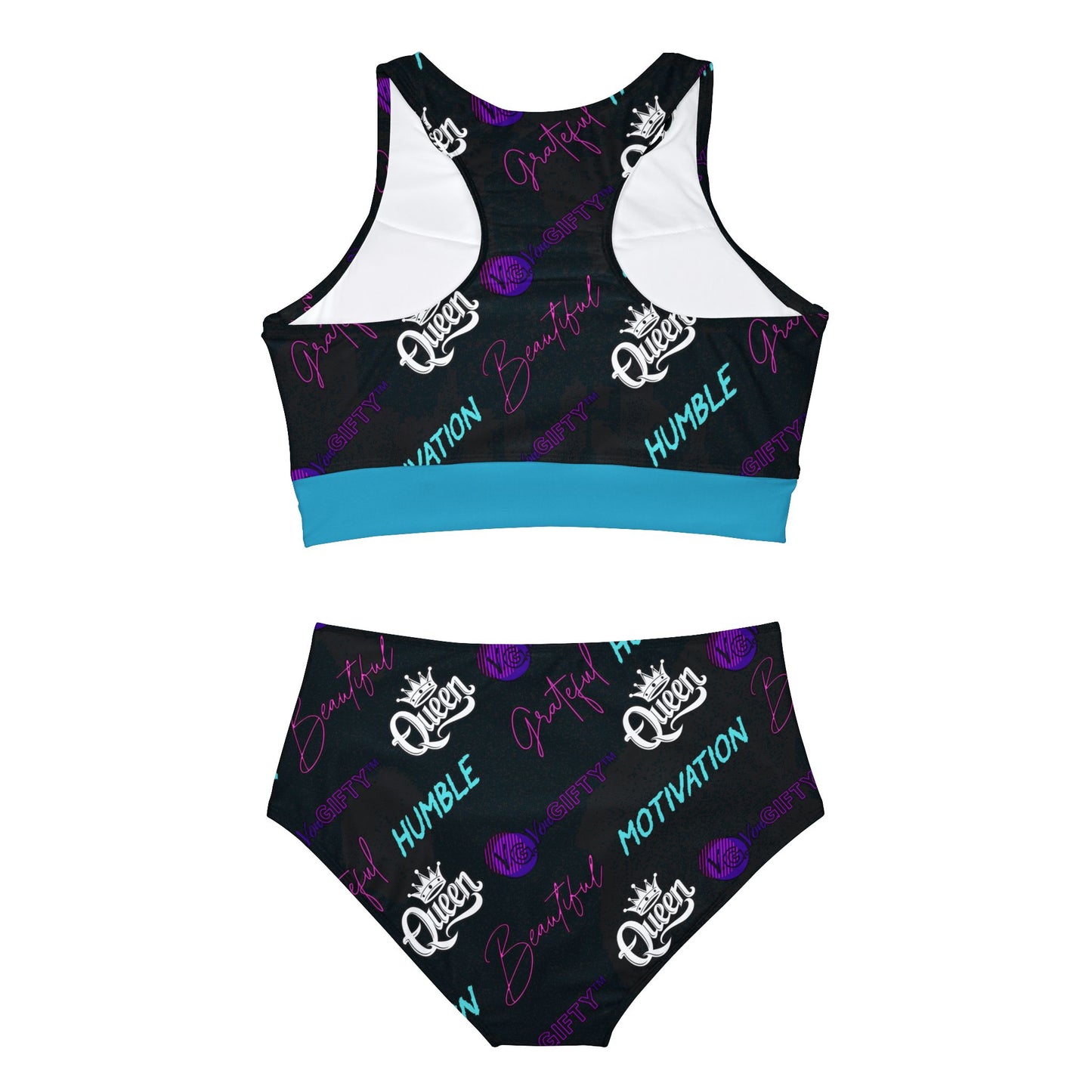 VonGIFTY™ Premium Performance Activewear Set (BLACK/TEAL)