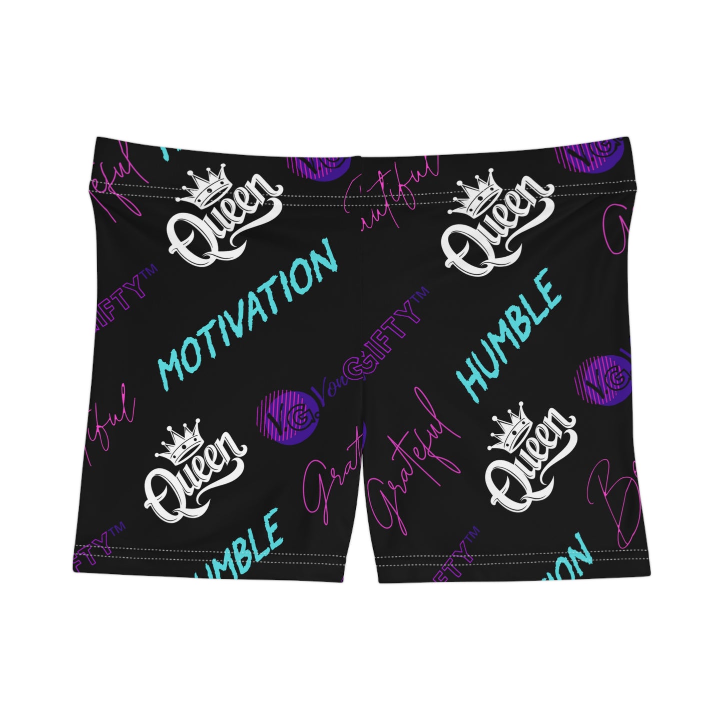 VonGIFTY™- Premium Moisture-Wicking Athletic Women's Shorts (TEAL/BLACK)
