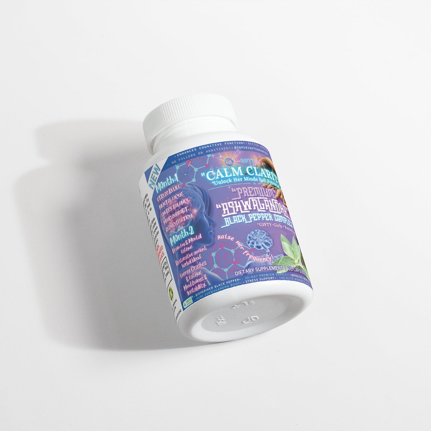 VonGIFTY™ - Premium Ashwagandha - Black Pepper Complex (60 Premium Capsules)