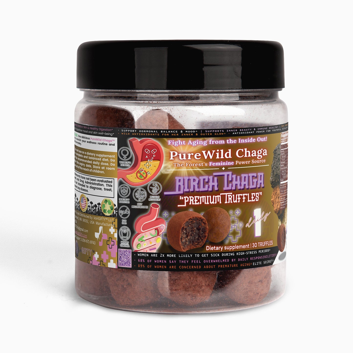 Pure Wild Chaga™ - Birch Chaga Truffles