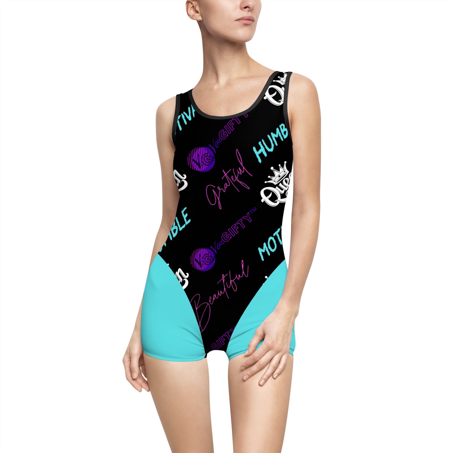 VonGIFTYβ’ Vintage Dream One-Piece (TEAL)