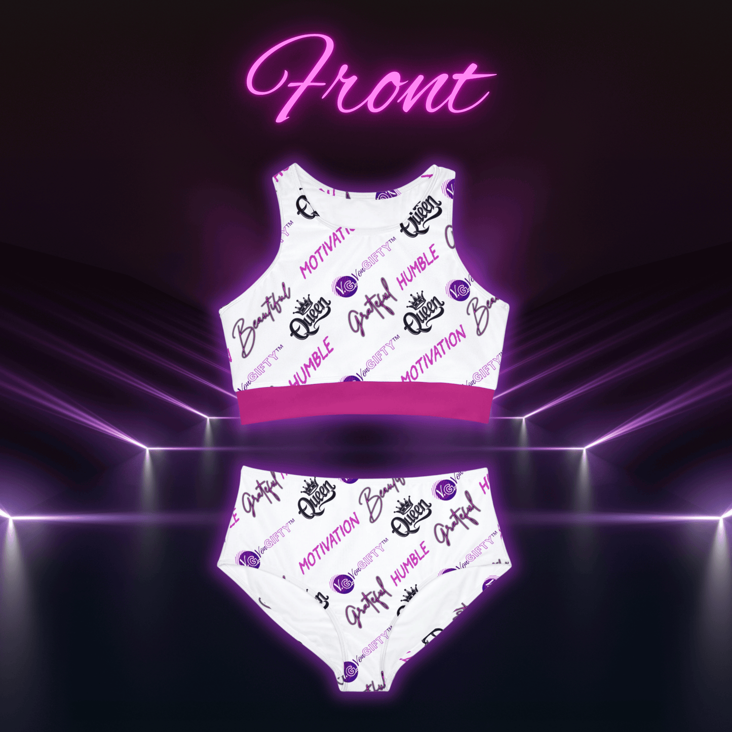 VonGIFTY™ Premium Performance Activewear Set (WHITE/PINK)