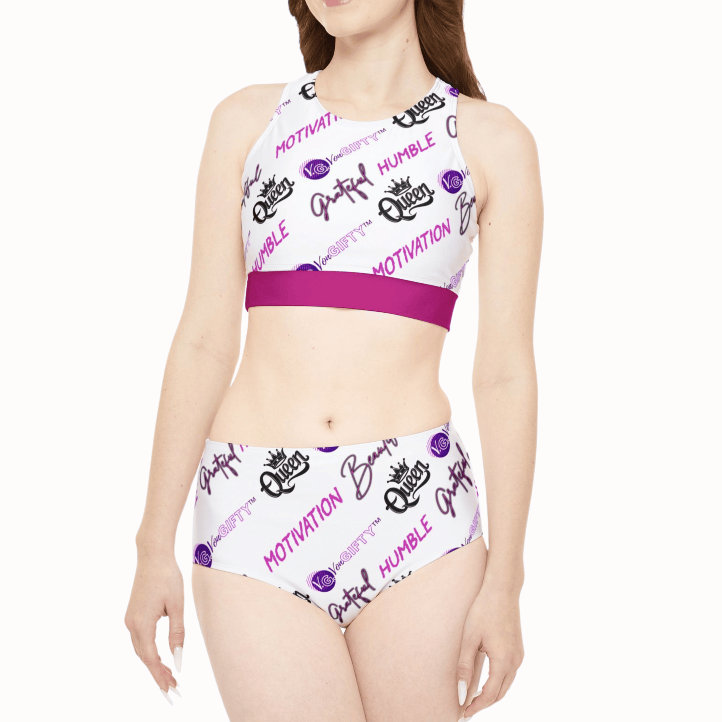 VonGIFTY™ Premium Performance Activewear Set (WHITE/PINK)