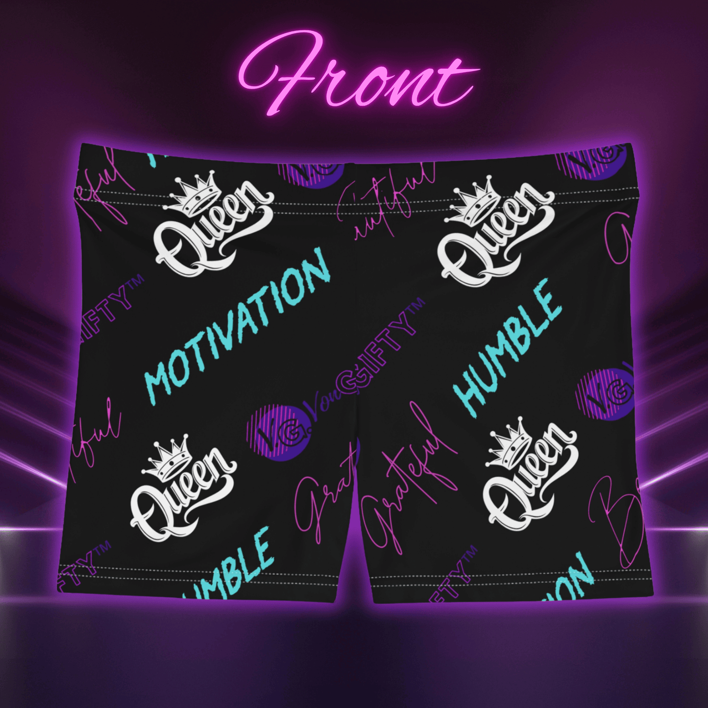 VonGIFTY™- Premium Moisture-Wicking Athletic Women's Shorts (TEAL/BLACK)