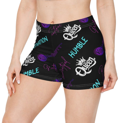 VonGIFTY™- Premium Moisture-Wicking Athletic Women's Shorts (TEAL/BLACK)
