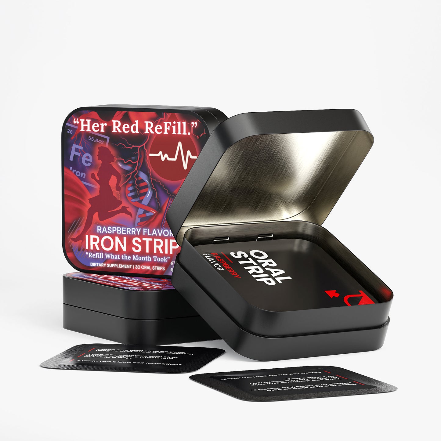 🩸Her Red ReFill™ - Premium Natural Iron Solution for Women (30 Oral Iron Strips)