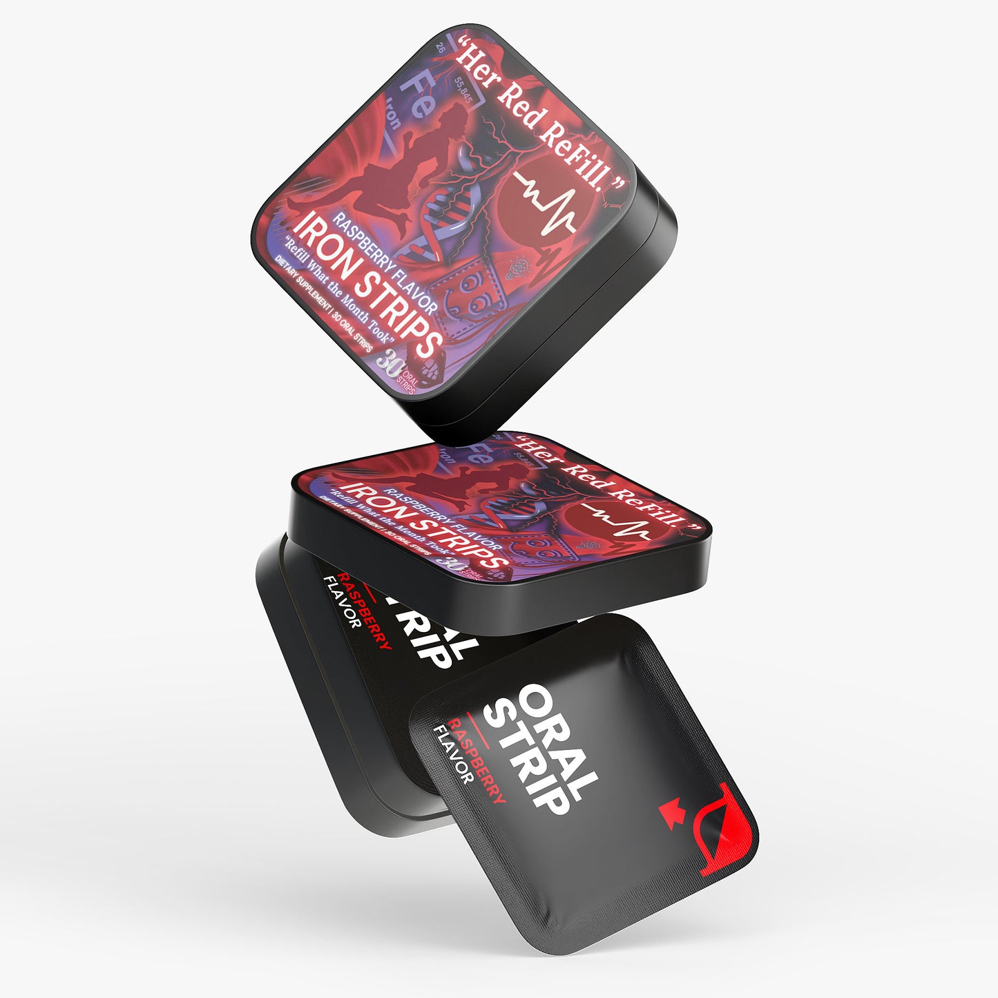 🩸Her Red ReFill™ - Premium Natural Iron Solution for Women (30 Oral Iron Strips)