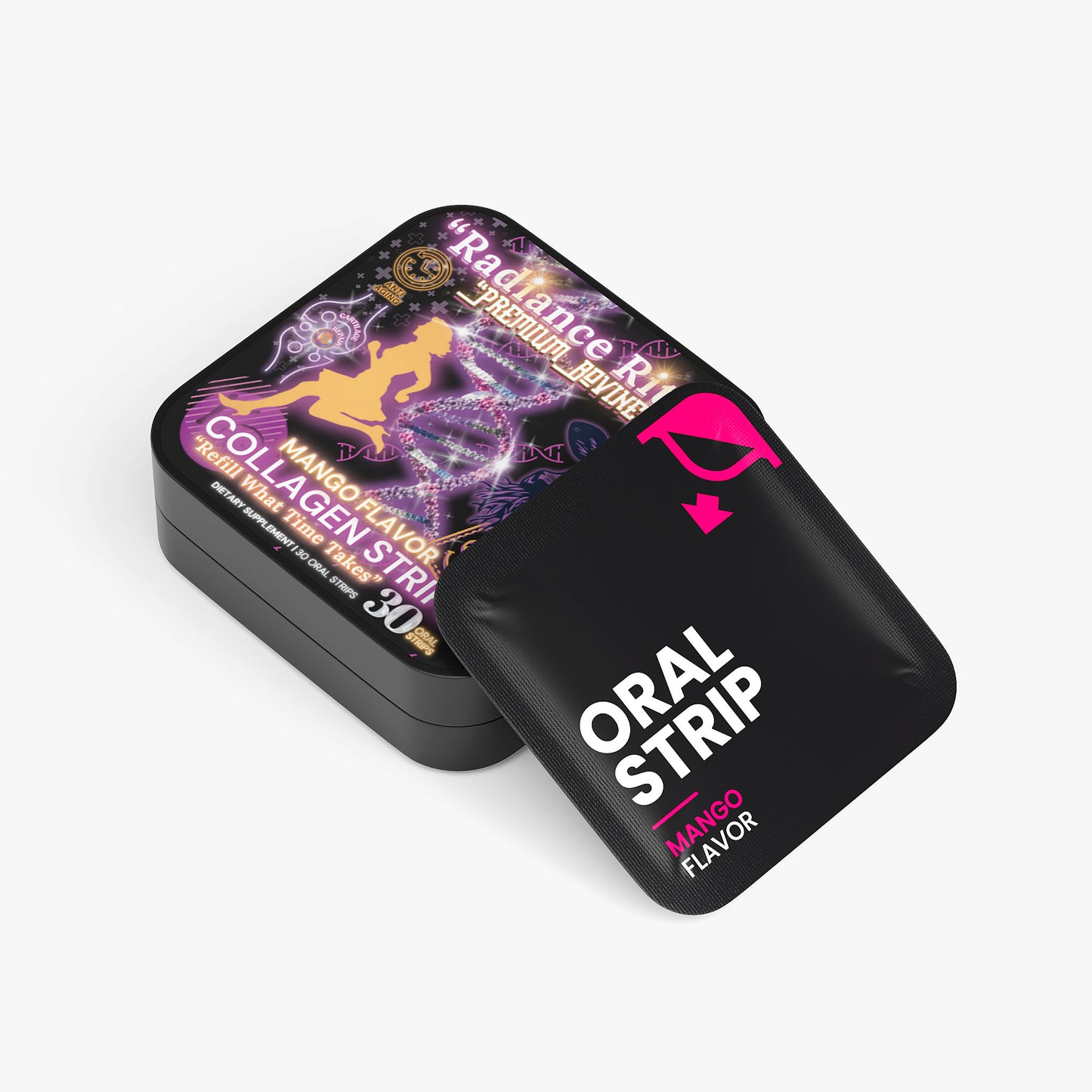 🧬Radiance Ritual™ - Premium Natural Bovine Collagen strips for Women (30 Oral Strips)