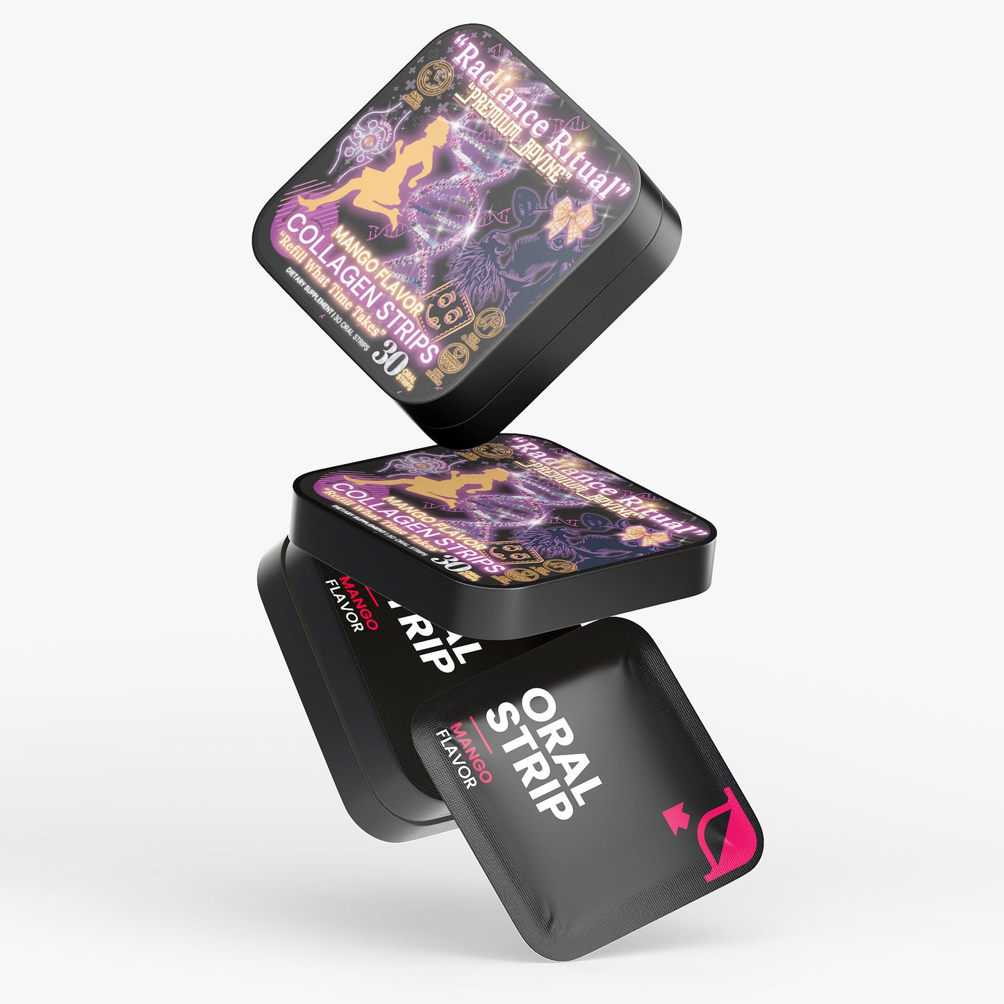 🧬Radiance Ritual™ - Premium Natural Bovine Collagen strips for Women (30 Oral Strips)