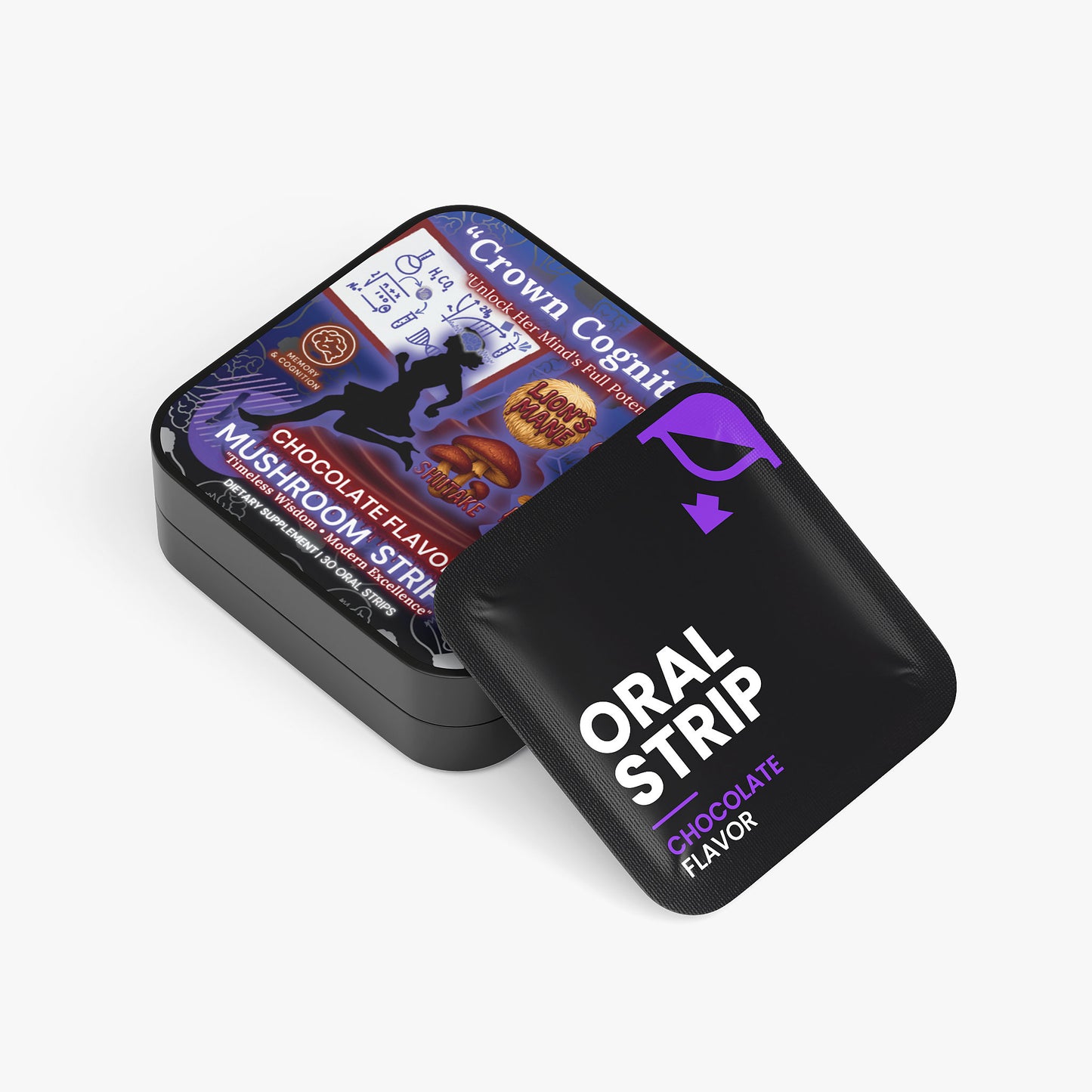 👑Crown Cognition - Premium Mushroom Focus Strips to support Her mental clarity.