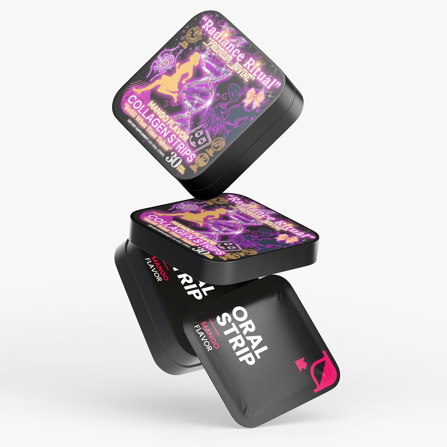 🧬Radiance Ritual™ - Premium Natural Bovine Collagen strips for Women (30 Oral Strips)