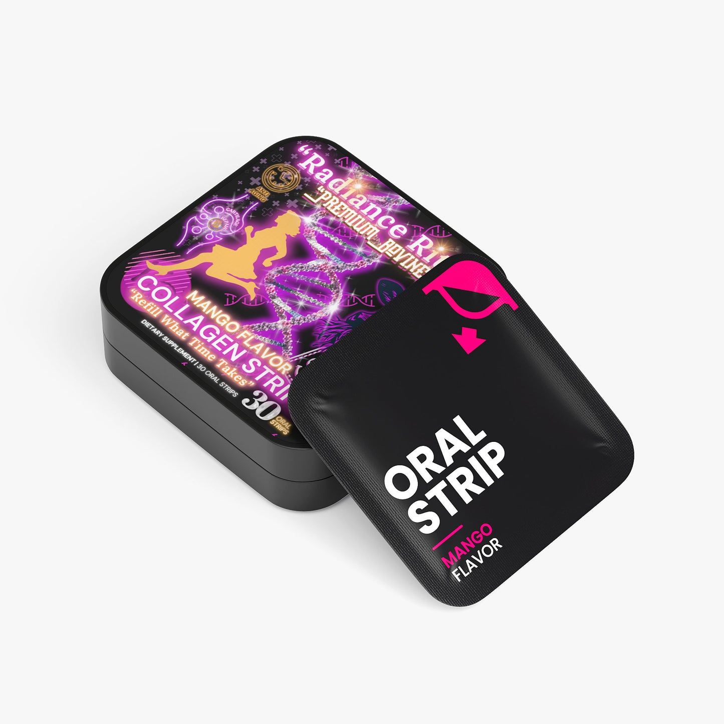 🧬Radiance Ritual™ - Premium Natural Bovine Collagen strips for Women (30 Oral Strips)