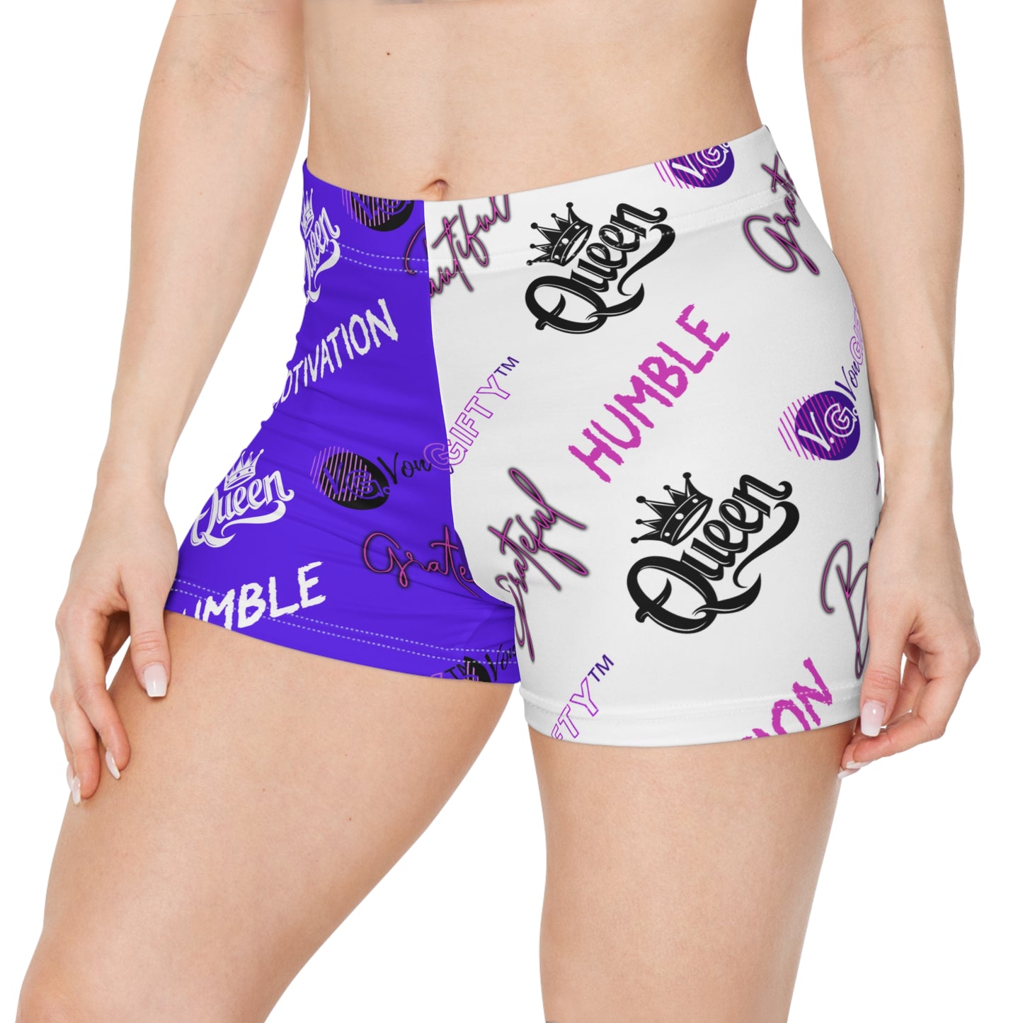 VonGIFTY™- Premium Moisture-Wicking Athletic Women's Shorts (PURPLE/PINK)