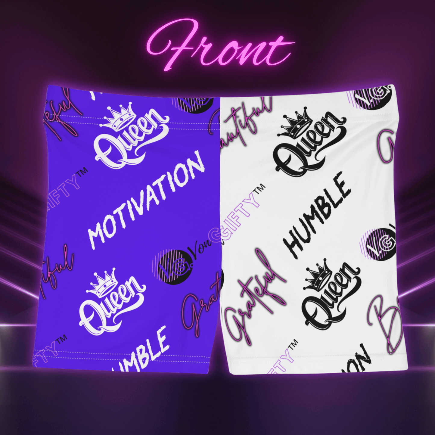 VonGIFTY™- Premium Moisture-Wicking Athletic Women's Shorts (PURPLE/BLACK)