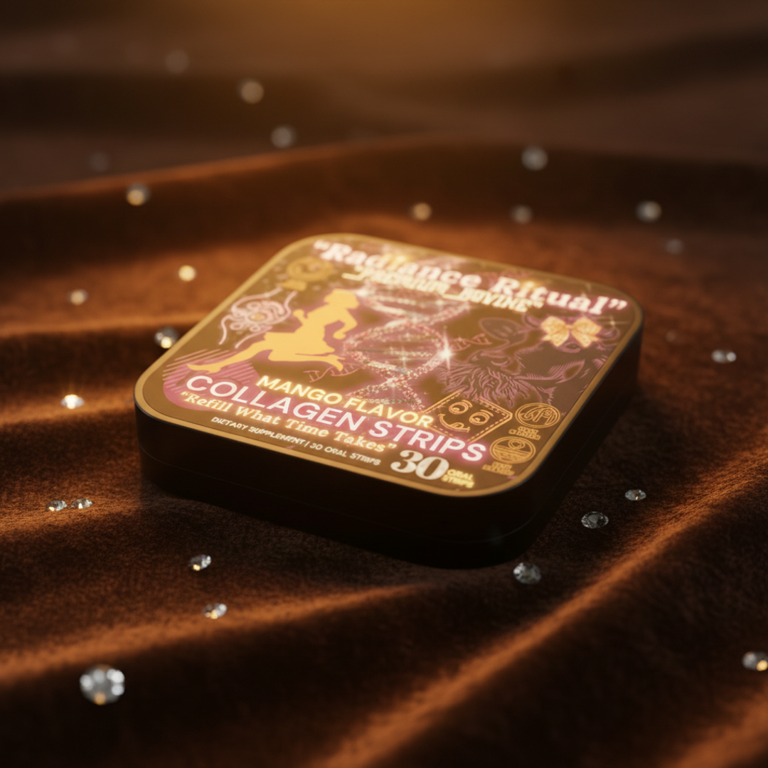 🧬Radiance Ritual™ - Premium Natural Bovine Collagen strips for Women (30 Oral Strips)