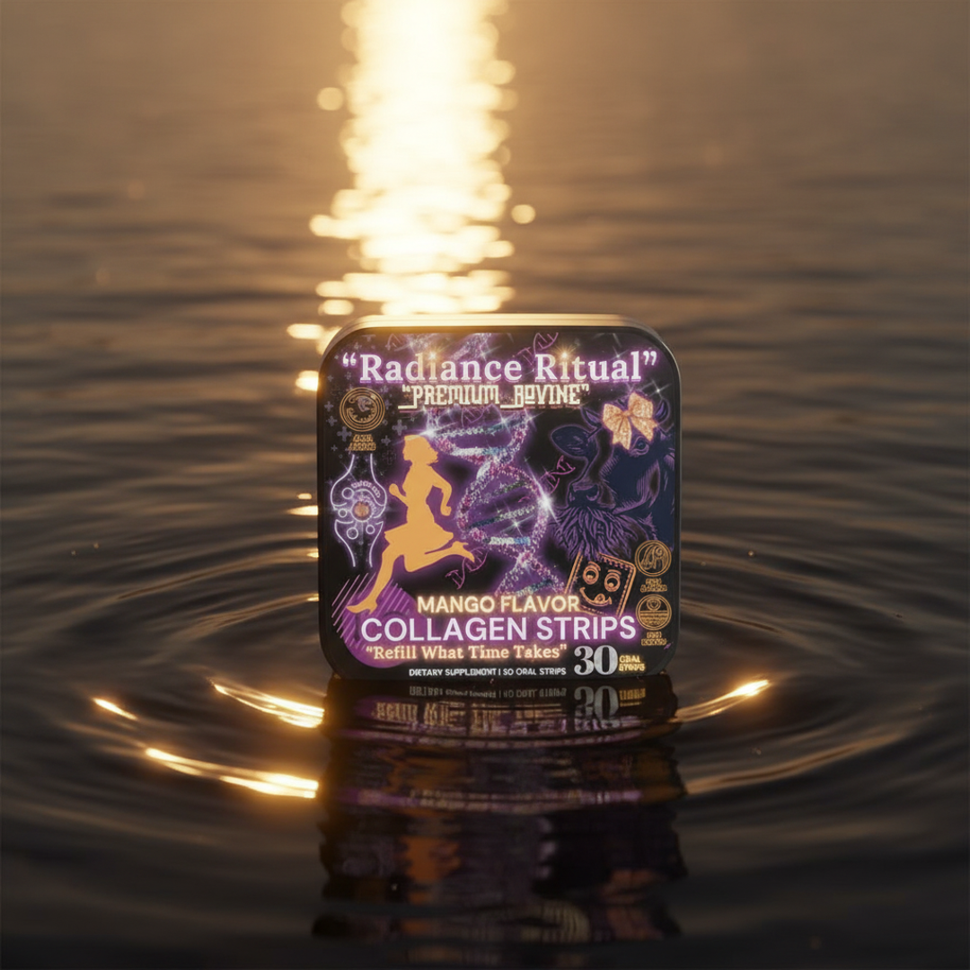 🧬Radiance Ritual™ - Premium Natural Bovine Collagen strips for Women (30 Oral Strips)