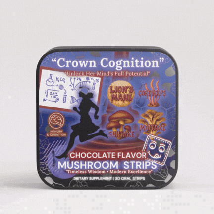 👑Crown Cognition - Premium Mushroom Focus Strips to support Her mental clarity.
