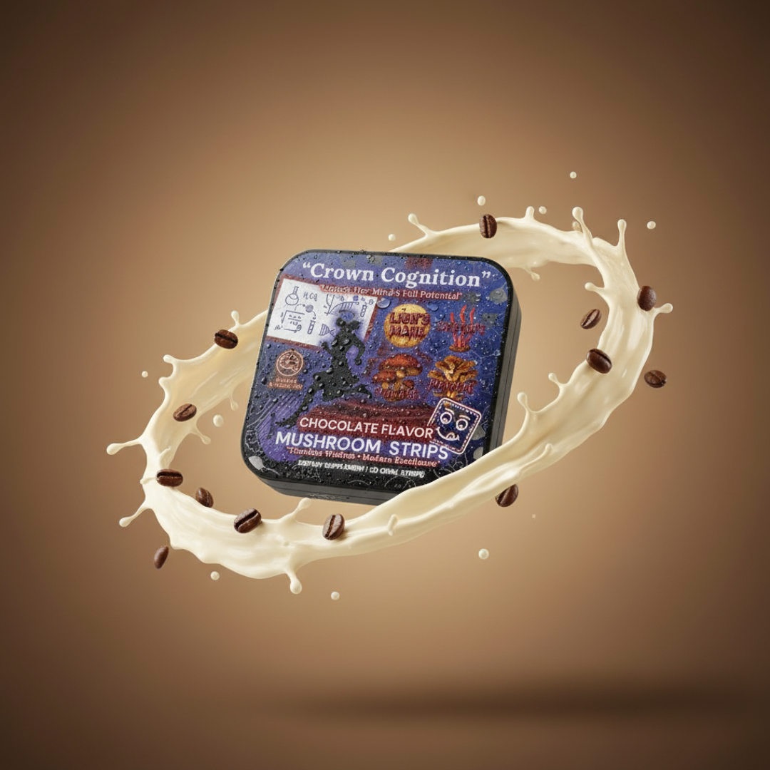 👑Crown Cognition - Premium Mushroom Focus Strips to support Her mental clarity.