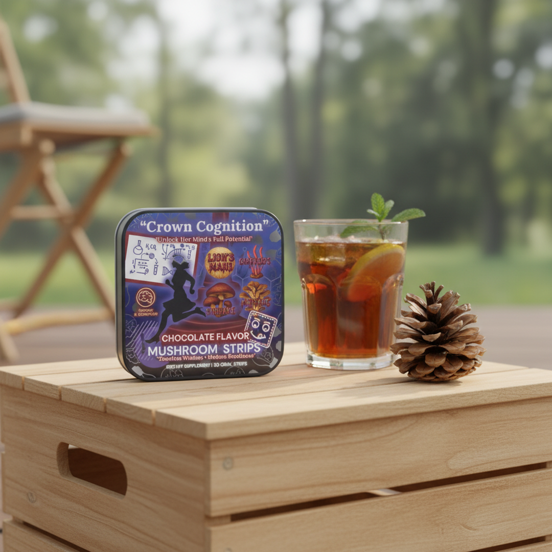 👑Crown Cognition - Premium Mushroom Focus Strips to support Her mental clarity.