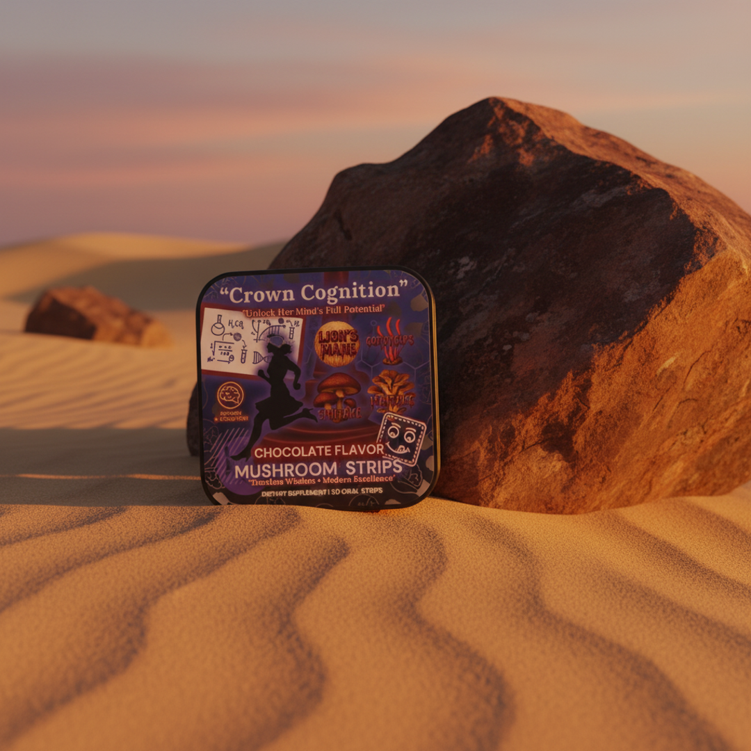 👑Crown Cognition - Premium Mushroom Focus Strips to support Her mental clarity.