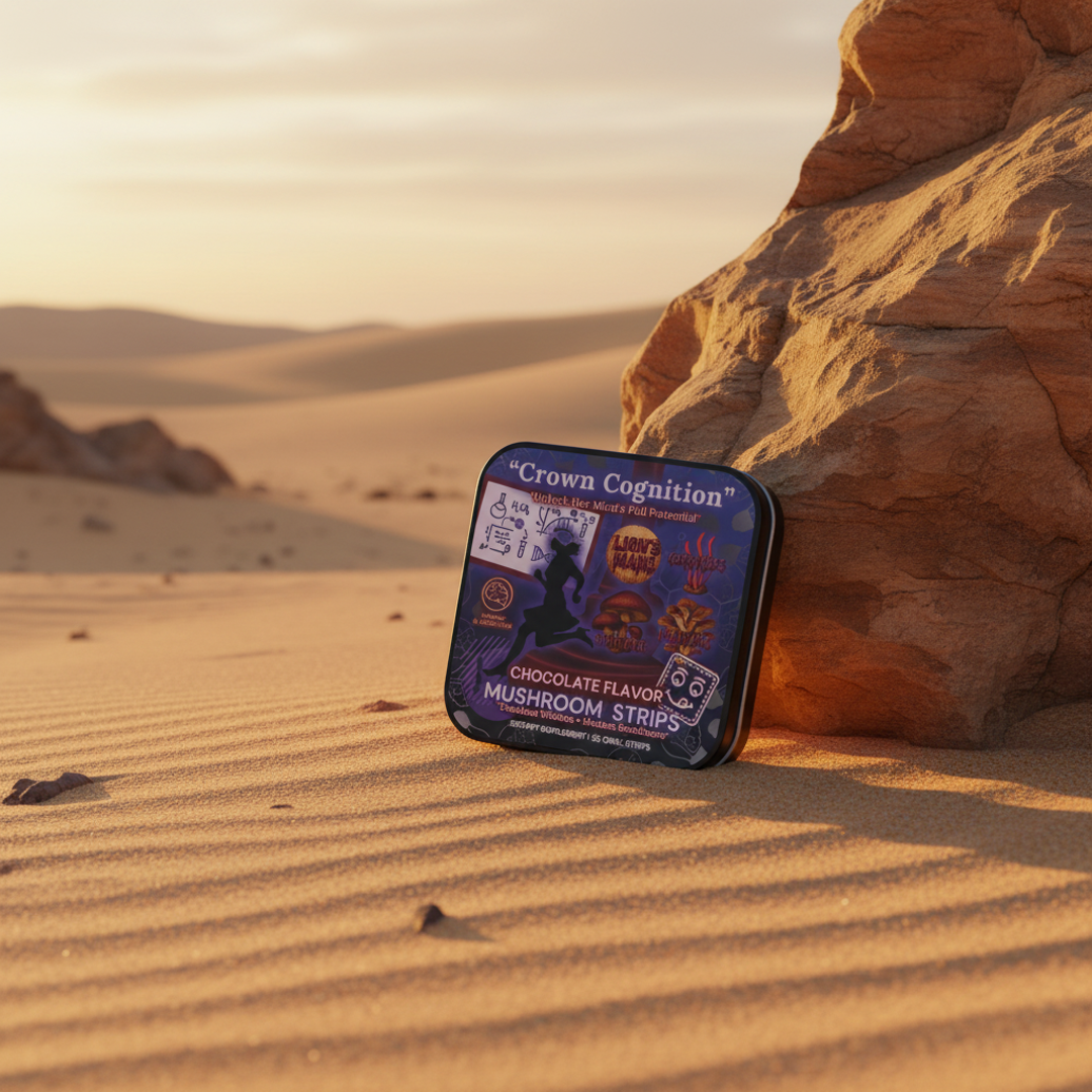 👑Crown Cognition - Premium Mushroom Focus Strips to support Her mental clarity.