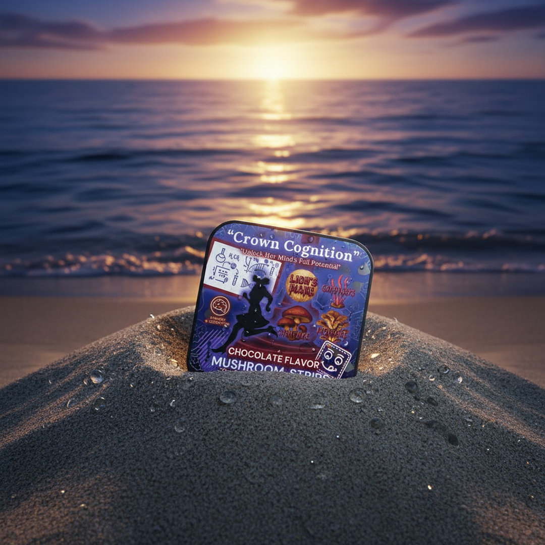 👑Crown Cognition - Premium Mushroom Focus Strips to support Her mental clarity.