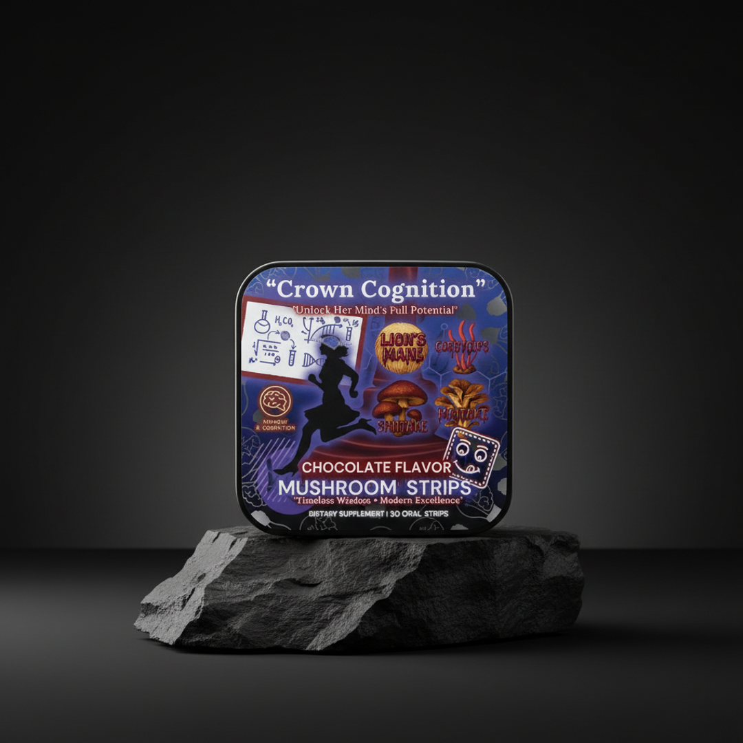 👑Crown Cognition - Premium Mushroom Focus Strips to support Her mental clarity.