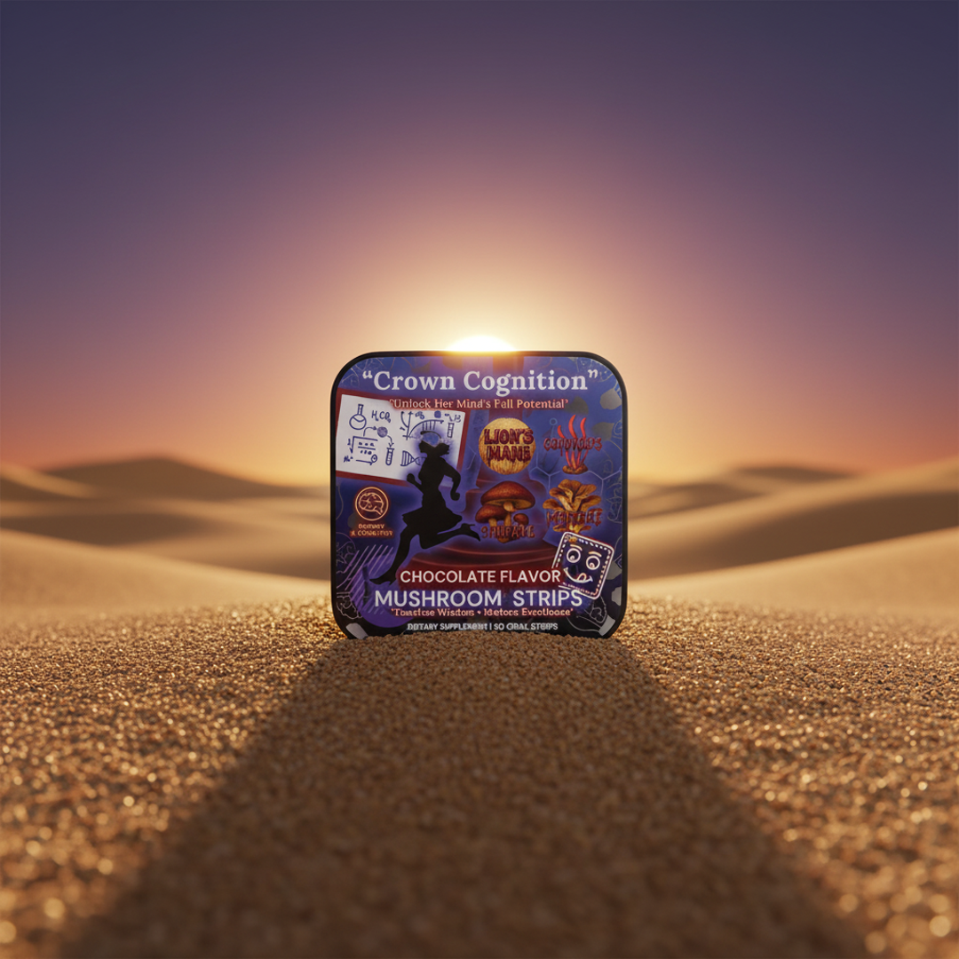 👑Crown Cognition - Premium Mushroom Focus Strips to support Her mental clarity.