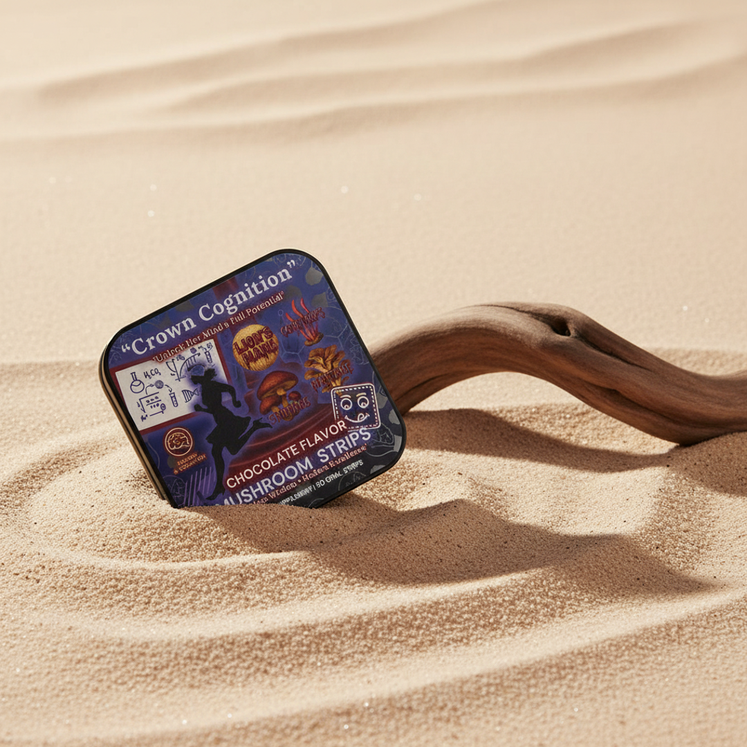 👑Crown Cognition - Premium Mushroom Focus Strips to support Her mental clarity.