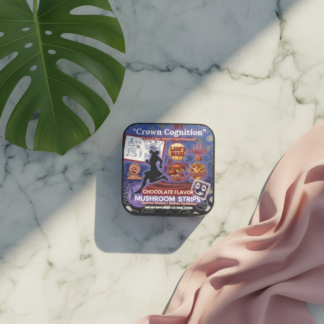 👑Crown Cognition - Premium Mushroom Focus Strips to support Her mental clarity.