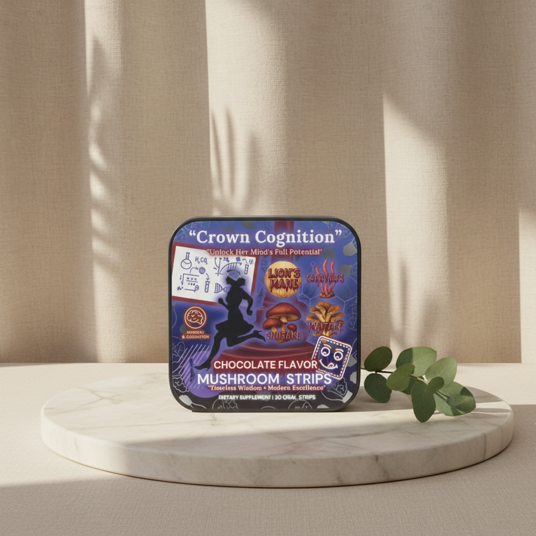 👑Crown Cognition - Premium Mushroom Focus Strips to support Her mental clarity.