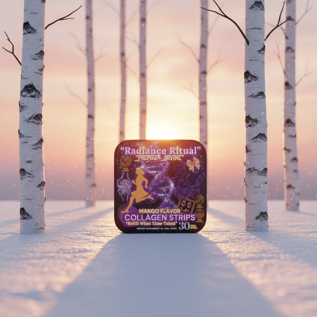 🧬Radiance Ritual™ - Premium Natural Bovine Collagen strips for Women (30 Oral Strips)