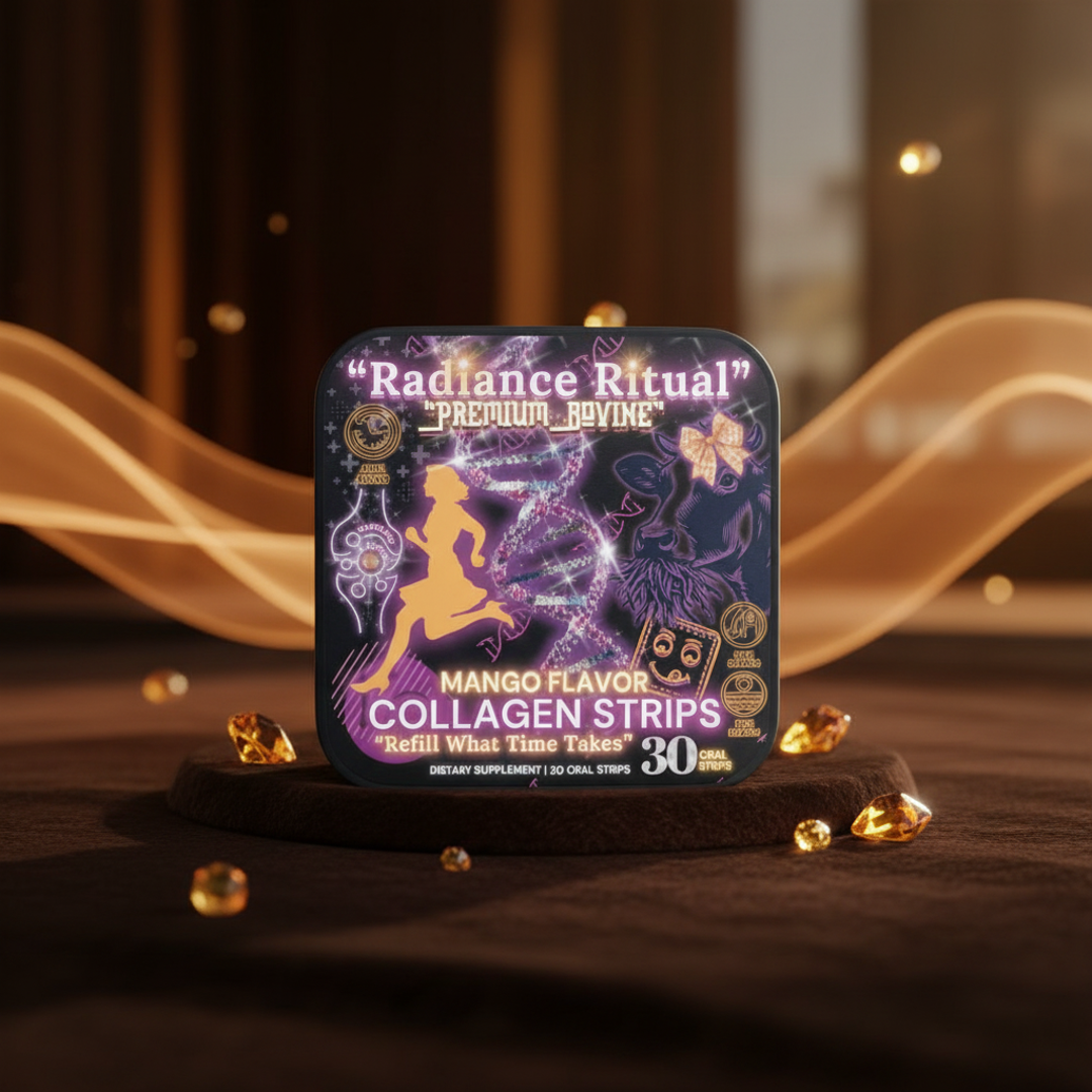 🧬Radiance Ritual™ - Premium Natural Bovine Collagen strips for Women (30 Oral Strips)